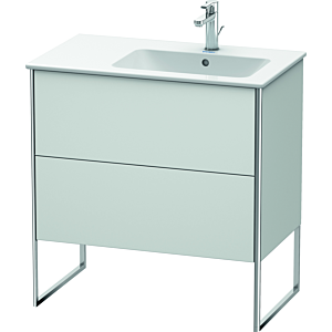 Duravit XSquare Duravit XS445203636 81x59.2x47.8cm, 2 coulissants, vasque à droite, blanc soie mat