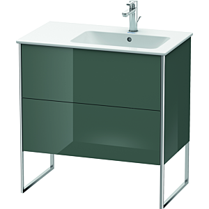 Duravit XSquare Duravit XS445203838 81x59.2x47.8cm, 2 coulissants, vasque à droite, Dolomiti Grey brillant