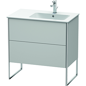 Duravit XSquare Duravit XS445203939 81x59.2x47.8cm, 2 coulissants, vasque à droite, nordique blanc satiné mat