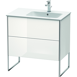 Duravit XSquare Duravit XS445208585 81x59.2x47.8cm, 2 coulissants, vasque à droite, blanc brillant