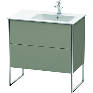 Duravit XSquare Duravit XSquare XS445209292 81x59.2x47.8cm, 2 pull-outs, basin on the right, stone gray silk matt