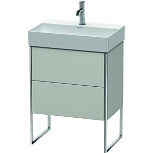 Duravit XSquare Waschtisch-Unterschrank XS445300707 58,4x49,1x39cm, 2 Auszüge, Betongrau matt