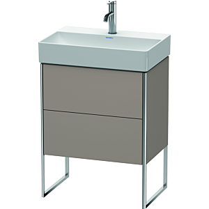Duravit XSquare Waschtisch-Unterschrank XS445304343 58,4x49,1x39cm, 2 Auszüge, Basalt matt