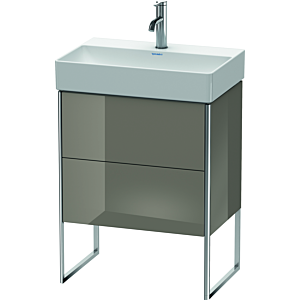 Duravit XSquare Duravit XS445308989 58.4x49.1x39cm, 2 coulissants, gris flanelle brillant