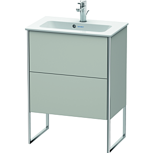 Duravit XSquare Waschtisch-Unterschrank XS445400707 61x59,2x38,8cm, 2 Auszüge, Betongrau matt