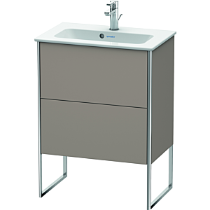 Duravit XSquare Waschtisch-Unterschrank XS445404343 61x59,2x38,8cm, 2 Auszüge, Basalt matt