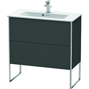 Duravit XSquare Waschtisch-Unterschrank XS445504949 81x59,2x38,8cm, 2 Auszüge, Graphit matt