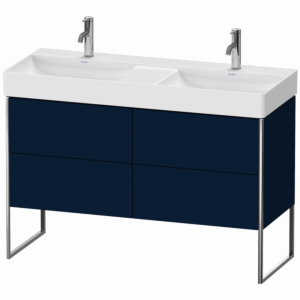 Duravit XSquare Waschtisch-Unterschrank XS445609898 118,4x73,1x46cm, 4 Auszüge, Nachtblau seidenmatt