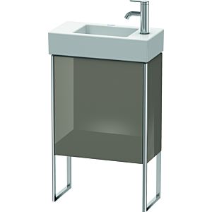 Duravit XSquare Waschtisch-Unterschrank XS4471R8989 48,4x49,1x24cm, Tür rechts, Flannel Grey hochglanz