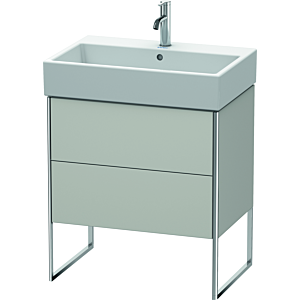 Duravit XSquare Waschtisch-Unterschrank XS447400707 68,4x49,1x46cm, 2 Auszüge, Betongrau matt
