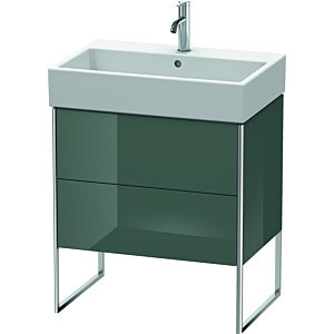 Duravit XSquare Waschtisch-Unterschrank XS447403838 68,4x49,1x46cm, 2 Auszüge, Dolomiti Grey hochglanz