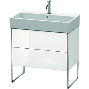 Duravit XSquare Waschtisch-Unterschrank XS447502222 78,4x49,1x46cm, 2 Auszüge, weiß hochglanz