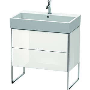 Duravit XSquare Waschtisch-Unterschrank XS447508585 78,4x49,1x46cm, 2 Auszüge, weiß hochglanz