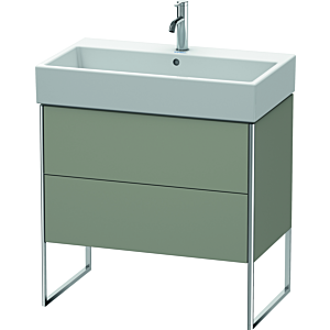 Duravit XSquare Waschtisch-Unterschrank XS447509292 78,4x49,1x46cm, 2 Auszüge, Steingrau seidenmatt
