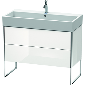 Duravit XSquare Duravit XS447602222 98,4x49,1x46cm, 2 tiroirs, blanc brillant