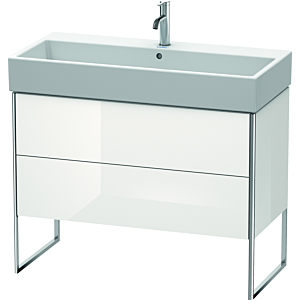 Duravit XSquare Duravit XS447608585 98,4x49,1x46cm, 2 tiroirs, blanc brillant
