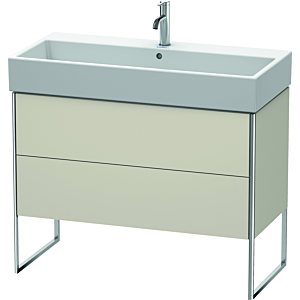 Duravit XSquare Waschtisch-Unterschrank XS447609191 98,4x49,1x46cm, 2 Auszüge, Taupe