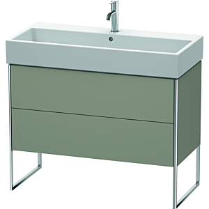Duravit XSquare Waschtisch-Unterschrank XS447609292 98,4x49,1x46cm, 2 Auszüge, Steingrau seidenmatt