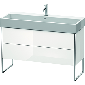 Duravit XSquare Waschtisch-Unterschrank XS447702222 118,4x49,1x46cm, 2 Auszüge, weiß hochglanz