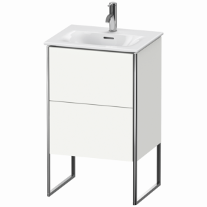 Duravit XSquare Waschtisch-Unterschrank XS452103636 51x84x41,8cm, 2 Auszüge, weiß seidenmatt