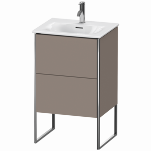 Duravit XSquare Waschtisch-Unterschrank XS452104343 51x84x41,8cm, 2 Auszüge, Basalt matt