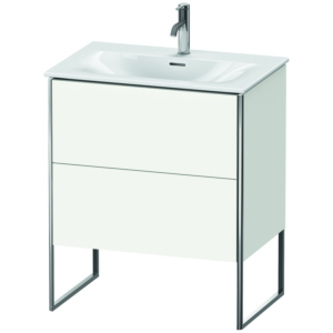 Duravit XSquare Waschtisch-Unterschrank XS452303636 71x84x47,8cm, weiß seidenmatt, 2 Auszüge
