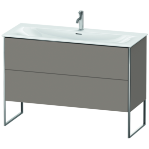 Duravit XSquare Waschtisch-Unterschrank XS452604343 121x84x47,8cm, Basalt matt, 2 Auszüge