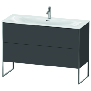 Duravit XSquare Waschtisch-Unterschrank XS452604949 121x84x47,8cm, Graphit matt, 2 Auszüge
