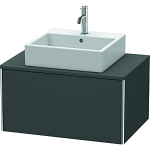 Duravit XSquare Waschtisch-Unterschrank XS490004949 80x40x54,8cm, 1 Auszug, Graphit matt