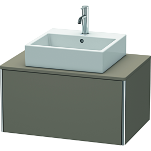 Duravit XSquare Waschtisch-Unterschrank XS490009090 80x40x54,8cm, 1 Auszug, Flannel Grey seidenmatt
