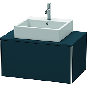 Duravit XSquare Waschtisch-Unterschrank XS490009898 80x40x54,8cm, 1 Auszug, Nachtblau seidenmatt