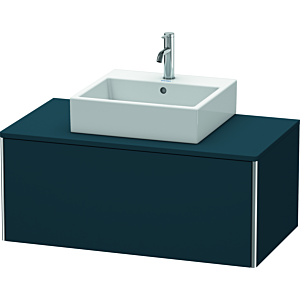 Duravit XSquare Waschtisch-Unterschrank XS490109898 100x40x54,8cm, 1 Auszug, Nachtblau seidenmatt