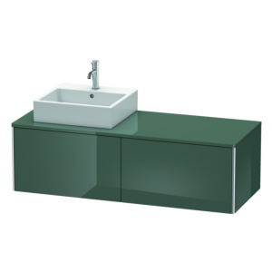 Duravit XSquare Duravit XS4903L3838 140x40x54.8cm, 2 coulissants, gauche, Dolomiti Grey brillant