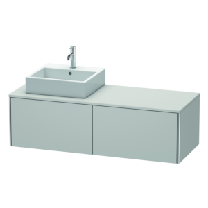 Duravit XSquare Duravit XSquare XS4903L3939 140x40x54.8cm, 2 pull-outs, left, Nordic white silk matt