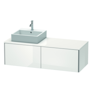 Duravit XSquare Duravit XS4903L8585 140x40x54.8cm, 2 coulissants, gauche, blanc brillant