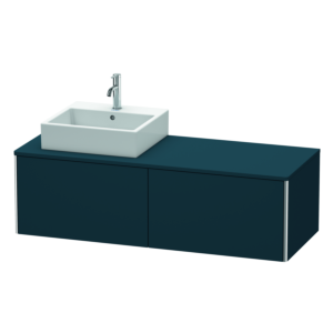 Duravit XSquare Duravit XSquare XS4903L9898 140x40x54.8cm, 2 pull-outs, left, midnight blue silk matt