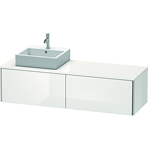 Duravit XSquare Duravit XS4904L8585 160x40x54.8cm, 2 coulissants, gauche, blanc brillant