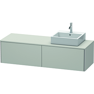 Duravit XSquare Duravit XS4904R0707 160x40x54.8cm, coulissant, droit, gris béton mat