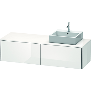 Duravit XSquare Waschtisch-Unterschrank XS4904R2222 160x40x54,8cm, Auszüge, rechts, weiß hochglanz
