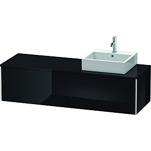 Duravit XSquare Duravit XS4904R4040 160x40x54.8cm, coulissant, droite, noir brillant