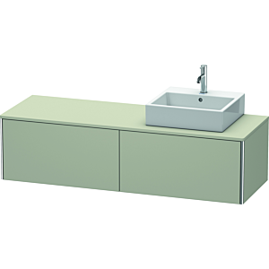 Duravit XSquare Waschtisch-Unterschrank XS4904R6060 160x40x54,8cm, Auszüge, rechts, Taupe seidenmatt