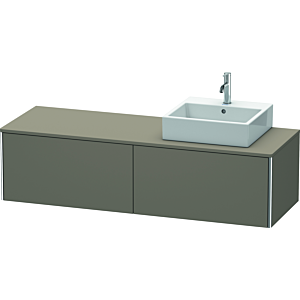 Duravit XSquare Duravit XSquare XS4904R9090 160x40x54.8cm, pull-outs, right, flannel gray, satin finish