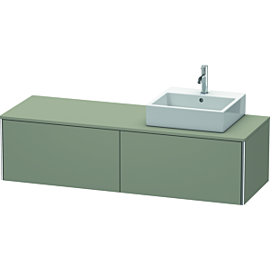 Duravit XSquare Duravit XS4904R9292 160x40x54.8cm, coulissant, à droite, gris pierre satiné mat
