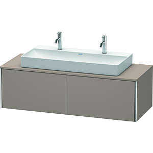 Duravit XSquare Waschtisch-Unterschrank XS4905M4343 140x40x54,8cm, 2 Auszüge, Basalt matt