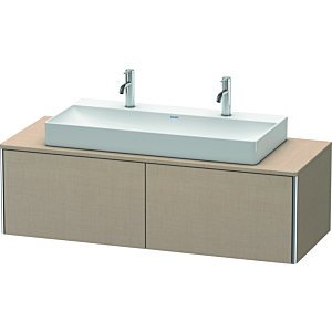 Duravit XSquare Waschtisch-Unterschrank XS4905M7575 140x40x54,8cm, 2 Auszüge, Leinen