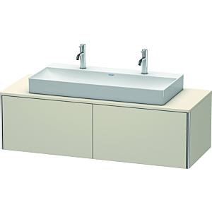 Duravit XSquare Waschtisch-Unterschrank XS4905M9191 140x40x54,8cm, 2 Auszüge, Taupe