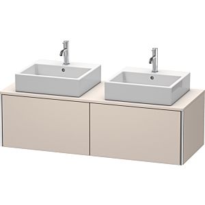 Duravit XSquare Waschtisch-Unterschrank XS4906B9191 140x40x58,4cm, 2 Auszüge, beidseitig, Taupe