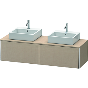 Duravit XSquare Waschtisch-Unterschrank XS4907B7575 160x40x54,8cm, 2 Auszüge, beidseitig, Leinen