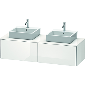 Duravit XSquare Duravit XS4907B8585 160x40x54.8cm, 2 coulissants, des deux côtés, blanc brillant