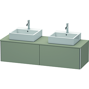 Duravit XSquare Duravit XSquare XS4907B9292 160x40x54.8cm, 2 pull-outs, both sides, stone gray silk matt